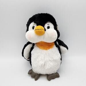 Ganz Webkinz Penguin Plush 9" Chubby Cheeks Black White Retired No Code HM132